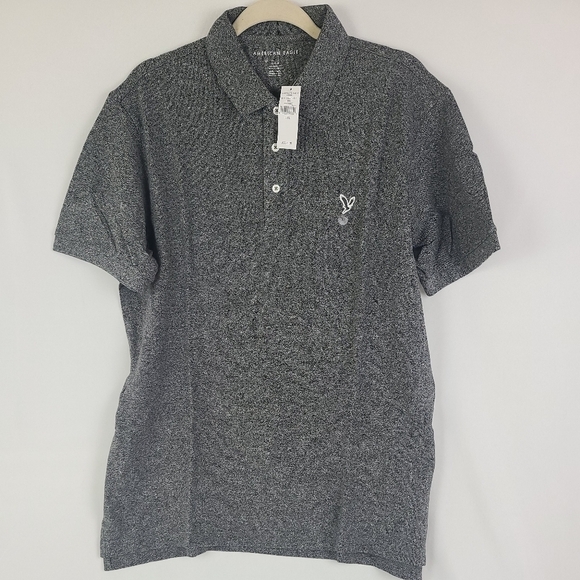 American Eagle Outfitters Short Sleeve Polo Gray Men's Size S. NWT - Picture 1 of 3